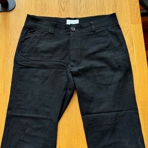 I Love Ugly Linen Slim Kobe Pant - Tall, Black - Size M